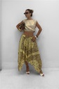 maglia crop smanicata precious